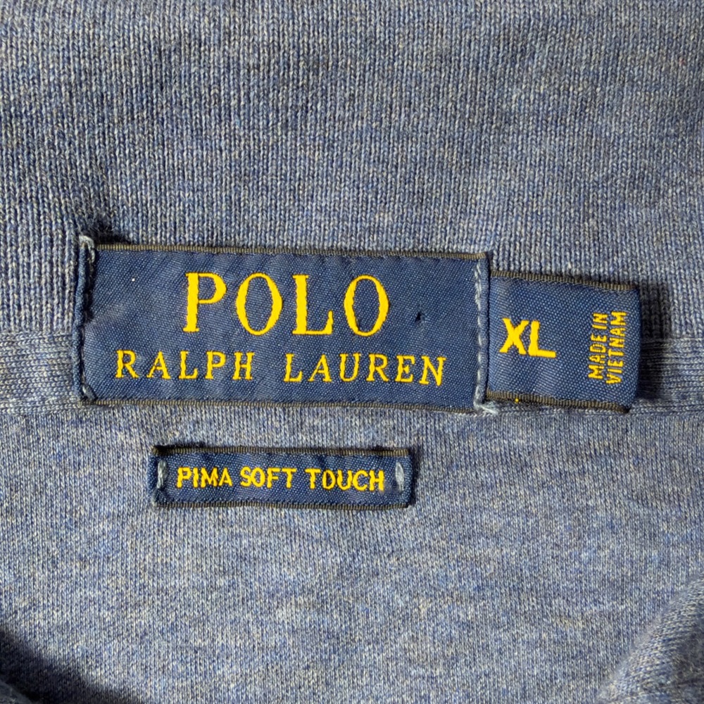 Polo Ralph Lauren Polo Shirt Mens XL Blue Good Pima Soft Touch Short Sleeve - Picture 4 of 11